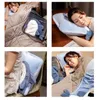 Blankets Cartoon Shark Cushion Pillow Blanket 2 In1 Summer Quilt Cute Home Car Travel Nap For Children Girl Gift 231123