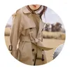 Płaszcz Spring Autumn Cotton Dziewczynki Dziewczyny Long Trench Coats Fashion England Style Windbreaker Kurtka dla odzieży Cochildrens