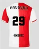 2023 2024 Feyenoords KOKCU Soccer Jerseys Gimenez Danilo 23 24 Home Trauner Hommes Enfants Kit Hartman Gimenez Paixao TAABOUNI TIMBER RED Football Shirt