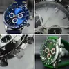 Montre à Quartz pour homme, lunette en céramique personnalisée, 10atm, chronographe de plongée, mouvement, pour petite commande