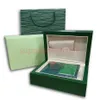 Green Cases R quality O Watch L Wood box E Paper X bags certificate Original Boxes for Wooden Woman Watches Gift Box Accessories r306Y