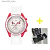 Wristwatches Hot Sale Original Brand With Original Box Moon Watches For Mens Multifunction Plastic Case Chronograph Explore Planet AAA ClockQ231123