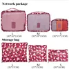 Bolsas de armazenamento 6pcs/set Travel Packing Say Divider Organizer Bag para acessórios para kits de viagem