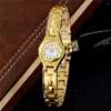 Wristwatches Sdotter Luxury Stainless Steel Golden Women Watches Elegant Fashion Small Womens Quartz Watch Ladies Casual Dress Wristwatch