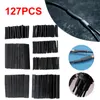 Professional Hand Tool Sets 127Pcs Electrical Cable Heat Shrink Tube Tubing Wrap Sleeve Assorted 7 Sizes Connection Wire Cables