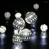 2/3M 10/20 LED Smeedijzeren Marokkaanse ballicht String Slaapkamer Buiten Breint Bar Decoratie Lichten Kerstbasis Huwelijk