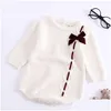 Clothing Sets 0-3 Yrs Knitted Autumn Born Long-Sleeve Knit Infant Romper Jumpsuits Baby Girls Clothes 210417 Drop Delivery Baby, Kids Dhmwv