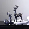 Gold Home Decor Deer Statues Coffee Table Decor Modern Resin Sculpture Home Decorations