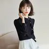 Women's Blouses Diagonal Collar Ruffle Splice Long Sleeve White Shirt Women Tops Spring Autumn Office Lady Elegant Chic Loose Black Blouse