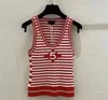 season 5 Women's Tanks Camis stripes Knitted vest Sexy sleeveless sweater tank top