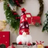 Décorations de Noël 3 pièces/ensemble noël éclairé longue jambe Gnome sans visage vieil homme poupée décorations de noël Gnome Couple poupée ornement fenêtre Decora 231122