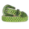 26% di sconto sul designer della cintura Nuovo Green Explosive Glitter Diamond Intarsia