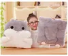 Blanket Hamster Shape Plush Seat Cushion PP Cotton Core Hand Warmer Tatami Pillow Home Decoration 45x90cm Office Sofa 231123