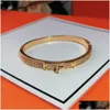 Bangle Lock Gold Armband Kvinnor Bangles Punk för bästa gåva Lyxig överlägsen kvalitet smycken läderbälte armband leverans droppe dhr0v