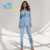 Ladies Office Custom Career Elegant casual women Business suits formal wear women British Style Two-Piece blazers Suit For Women