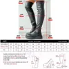 Сапоги DORATASIA, брендовые женские высокие сапоги до бедра на платформе, модные сапоги выше колена на тонком массивном каблуке, женская обувь для вечеринок, 231123