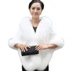 Women's Fur Zxryxgs Fashion Bride's Wedding Shawl Imitation Coat Autumn Winter 2023 Verkoop van vrouwen Witte mantel