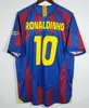 Camisetas de fútbol retro RONALDINHO 09 10 Jersey vintage 2002 Barsil Camisetas de fútbol clásicas Barça 03 04 05 06 07 08 Camisetas de camisetas de fútbol BAGGIO