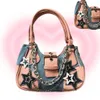 Borse da sera Moda Harajuku Style Y2k Retro Blue PU Canvas Pink Star Chain Borse a tracolla dolci Borsa a tracolla Borsa donna Tote Bag 230422