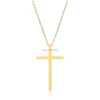 Pendant Necklaces Stainless Steel Jesus Cross Pendant Necklace Simple Women Men Fashion Jewelry Will And Drop Delivery Jewelry Necklac Dhuyl