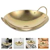 Pans Frying Cooking Pot 8 Inch Stainless Steel Stock Stir Fry Pan Stewpot Skillet Round Bottom Chinese Wok Binaural