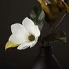 Ghirlande di fiori decorativi Stile retrò Artificiale 1 pezzo Magnolia finta super bella Arredamento per la casa/caffetteria Display Fiori di setaDecorazione