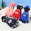 Kinderen Winter Skihandschoenen Leuke Cartoon Warme Wanten Antislip Winddicht Waterdichte Outdoor Sporthandschoenen Voor Kinderen Jongens Meisjes