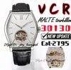 VCR Luxury Men's Watch 30130 Malte Tourbillon Watch, 38x48mm, Yeni Cal.2795 Mekanik Hareket. Safir aynası, şarap fıçısı, gümüş