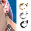 Boucles d'oreilles 1 paire Vintage griffe d'aigle pour femmes hommes Hiphop Anti allergique titane acier clous d'oreille vis Punk bijoux