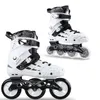 Patins em linha 3 rodas velocidade 4 rodas slalom patins inline sapatos para adultos patines patines escola meninos menina 80mm 100mm tênis de rolamento 231122