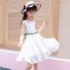 Vestidos de menina vestido infantil alças de verão pequena saia de princesa de chiffon