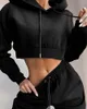 Women's Two Piece Pants Hirigin 2023 Casual Sports 2 Set Tracksuit Winter Fashion Outfits For Women Hoodies Sweatshirt And Sweatpants