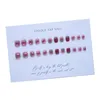 Nail Art Kits Morango Gelo Pó Blush Enhancement Rosa Verde Wear Tablet Mulheres Curto Bonito
