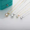 Pendentif colliers AnuJewel 1ct 3ct 5ct D couleur Moissanite diamant de haute qualité 18K plaqué or pendentif collier bijoux fins cadeaux en gros L231123
