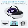 VRARデバイスHELLODIGI VR HEAD STRAP互換性メタクエスト2オクルス2 360°調整可能なメガネアクセサリー10000MAHバッテリー231123
