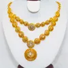 Collier boucles d'oreilles ensemble pierre blanche éthiopien/érythrée/habesha tour de cou couleur jaune ensembles bijoux pour boucle d'oreille/collier femmes cadeau de mariée or