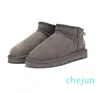 Damen-Schneestiefel Shearling Bootie. Weiche, bequeme Schaffell-Schuhe zum Warmhalten mit Kartenstaubbeutel