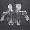 가장 저렴한 유리 애쉬 포수 봉 14mm 18mm 18mm dab rig gluca accepory 컷 디퓨저 샤워 헤드 퍼크 애쉬 포수 두꺼운 pyrex 버버 흡연 파이프 2pcs