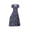 فساتين الحفلات الصيفية لباس صيفي المطبوعة Sundress Long Midi Robe Ender Tempe High Weist بالإضافة إلى حجم Vestido Feminino