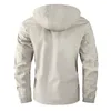 Chaquetas para hombres Moda Hombres Casual Windbreaker Chaqueta con capucha Hombre impermeable al aire libre Soft Shell Abrigo de invierno Ropa Cálido Fleece Grueso 231122