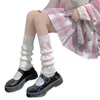 Kvinnors strumpor xingqing y2k lolita estetisk bowknot elastisk mjuk varm vinter anime kawaii cosplay fotlöst lång start