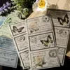 Blocco note in carta fai da te con decorazione creativa retrò serie Butterfly Langu da 6 pezzi