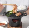 Churrasqueiras Mini Fogão a Álcool Churrasco Grill Japonês Uma Pessoa Cozinhar Forno Destacável Placa Ao Ar Livre Assar Ferramentas de Carne 231122