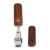 TH205 Houten Vape-karren 0,5 ml 0,8 ml 1,0 ml Lege verstuivers 510 draad Dikke olieverdamper Glas Houten keramische spoelcartridges Verpakt in schuim