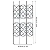 Andra trädgårdsverktyg Trellis för klättring växter metall utomhuspanel vinstockar blommor rostsäker tränare kruka 230422