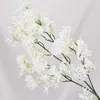 Dekorativa blommor simulering lila blomma vackert bröllop parti falsk pografi prop faux siden artificiell