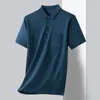 Polo da uomo Polo da uomo con risvolto casual Quick Dry Sottile Slim Fit Soft Business Summer Fashion Top traspirante Homme Streetwear