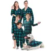 Passende Familien-Outfits: Mutter, Tochter, Vater, Sohn, Baby, Hund, passendes Pyjama-Set, Weihnachts-Familien-Look, weiche karierte Nachtwäsche, dicke warme Loungewear-Pjs 231122