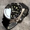 Другие часы Diver NH35A Черные автоматические 200M Мужские часы с сапфировым стеклом 3,8 часа Дата Резиновый керамический безель 231122