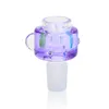 2 stks Kleurrijke Glazen Kom met Glycerine 19mm Mannelijke Glazen Bong Accessoires voor Roken Bong Waterpijp